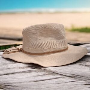 Classic Beige Men's Beach Hat